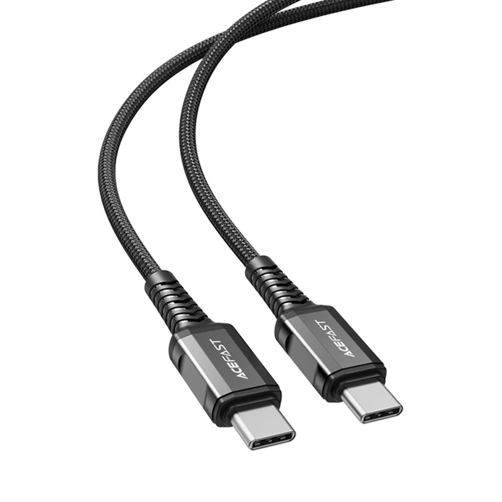 Data- og ladekabel USB-C - USB-C Acefast C1-03, 60W, 1.2m, Svart