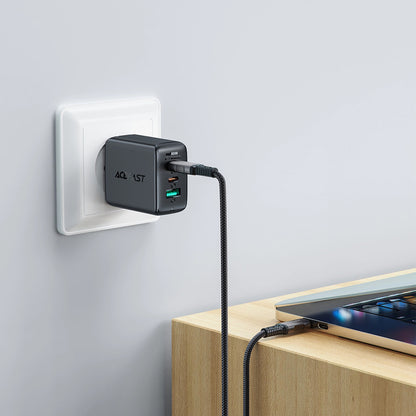 USB-C data- og ladekabel - USB-C Acefast C1-09, 240W, 1m, Grå
