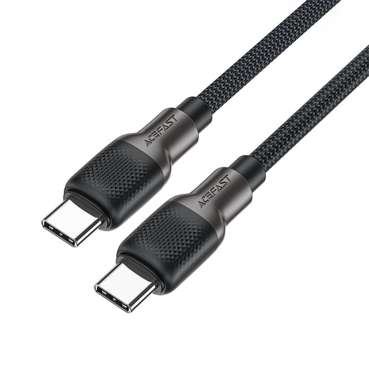 USB-C data- og ladekabel - USB-C Acefast C10-03, 60W, 1.2m, Svart