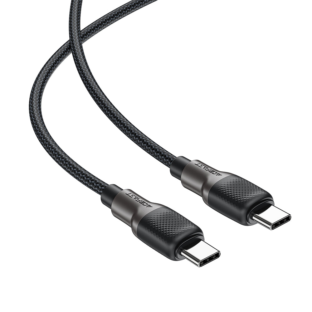 USB-C data- og ladekabel - USB-C Acefast C10-03, 60W, 1.2m, Svart