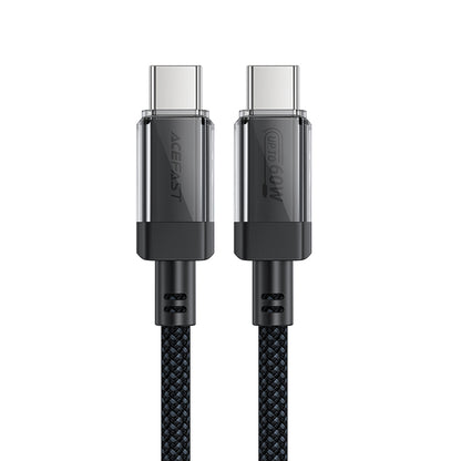 Data- og ladekabel USB-C - USB-C Acefast C12-03, 60W, 1.2m, Svart