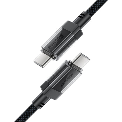 Data- og ladekabel USB-C - USB-C Acefast C12-03, 60W, 1.2m, Svart