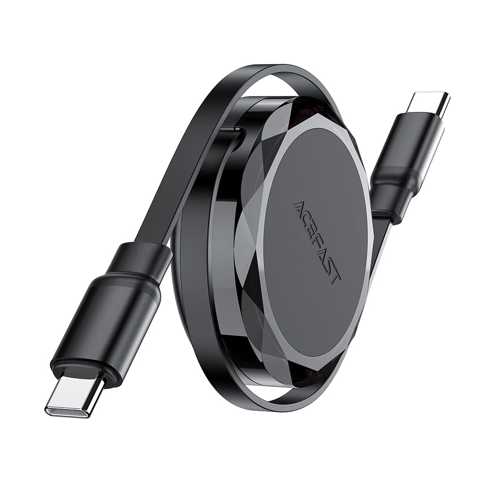 USB-C data- og ladekabel - USB-C Acefast C13-03, 60W, 0.8m, Svart