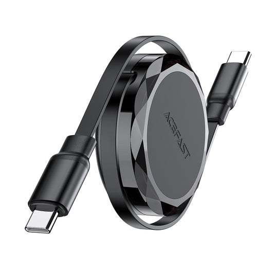 USB-C data- og ladekabel - USB-C Acefast C13-03, 60W, 0.8m, Svart
