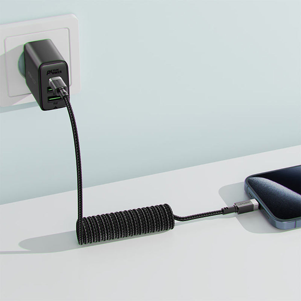Data- og ladekabel USB-C - USB-C Acefast C14-03, 60W, 1.2m, Svart
