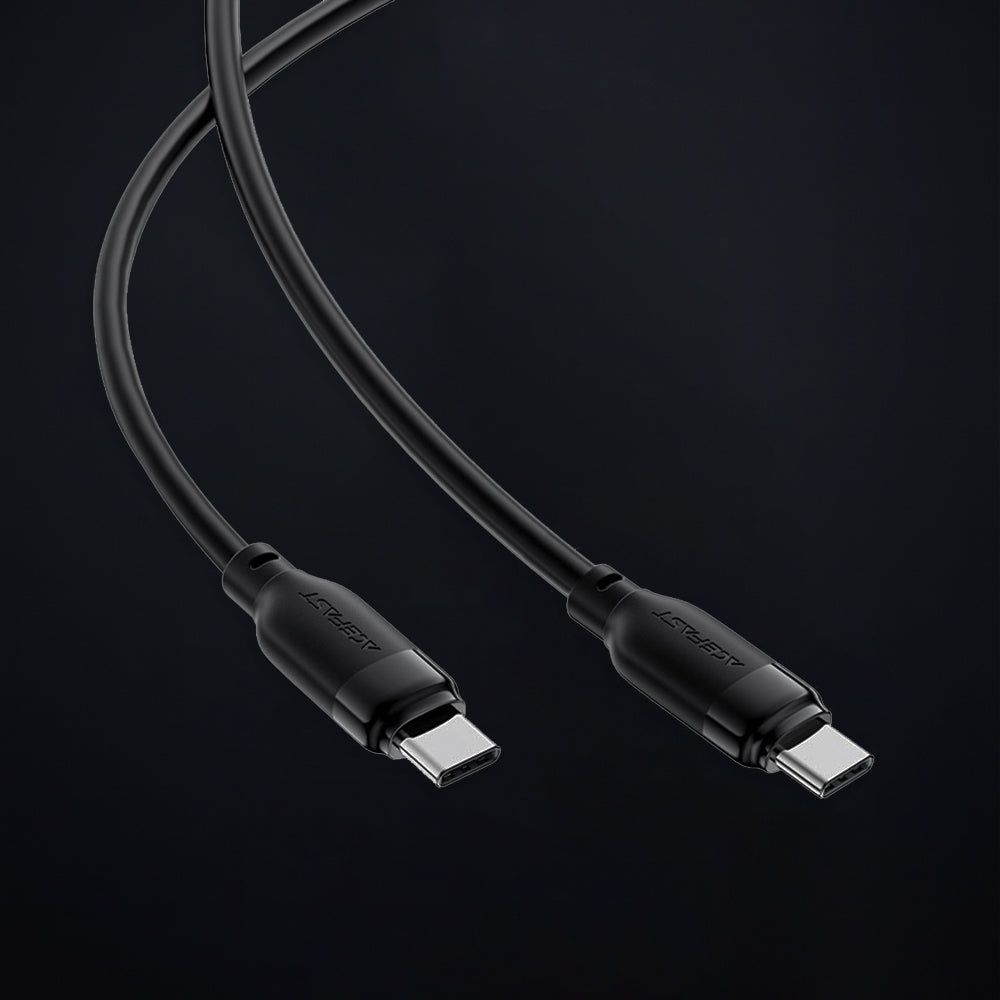 USB-C data- og ladekabel - USB-C Acefast C16-03, 60W, 1.2m, Svart