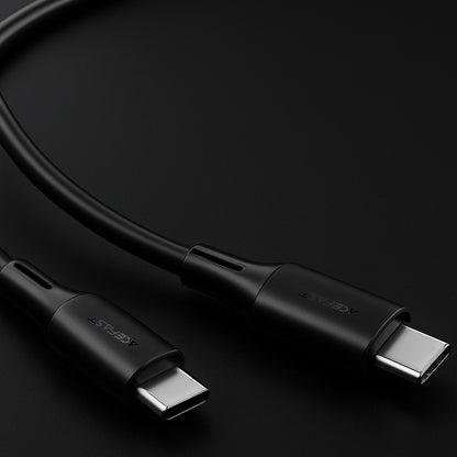 USB-C data- og ladekabel - USB-C Acefast C17-03, 60W, 1.2m, Svart