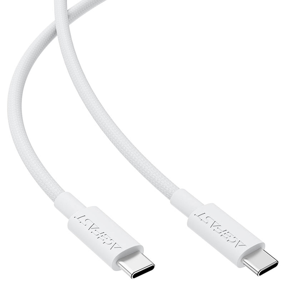 USB-C data- og ladekabel - USB-C Acefast C18-03, 60W, 1.2m, Hvit