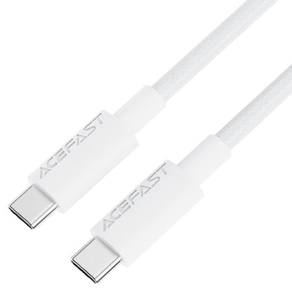 USB-C data- og ladekabel - USB-C Acefast C18-03, 60W, 1.2m, Hvit