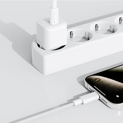 USB-C data- og ladekabel - USB-C Acefast C18-03, 60W, 1.2m, Hvit