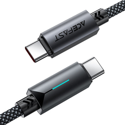 USB-C data- og ladekabel - USB-C Acefast C19-03, 60W, 1.2m, Svart