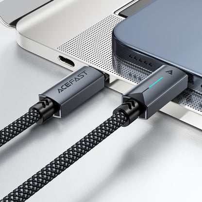 USB-C data- og ladekabel - USB-C Acefast C19-03, 60W, 1.2m, Svart