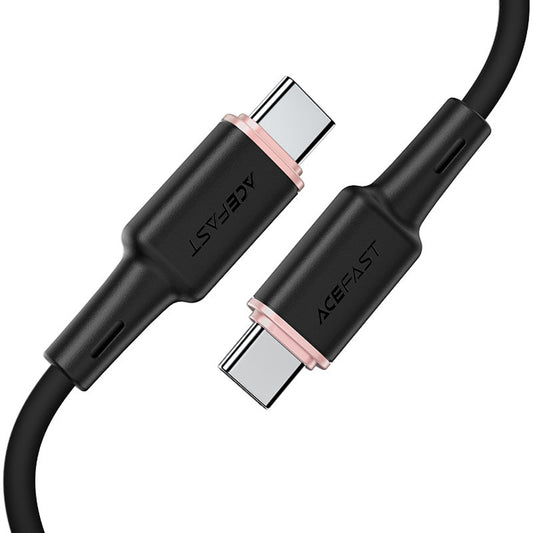 USB-C data- og ladekabel - USB-C Acefast C2-03, 60W, 1.2m, Svart
