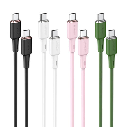 USB-C data- og ladekabel - USB-C Acefast C2-03, 60W, 1.2m, Svart