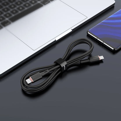 USB-C data- og ladekabel - USB-C Acefast C2-03, 60W, 1.2m, Svart
