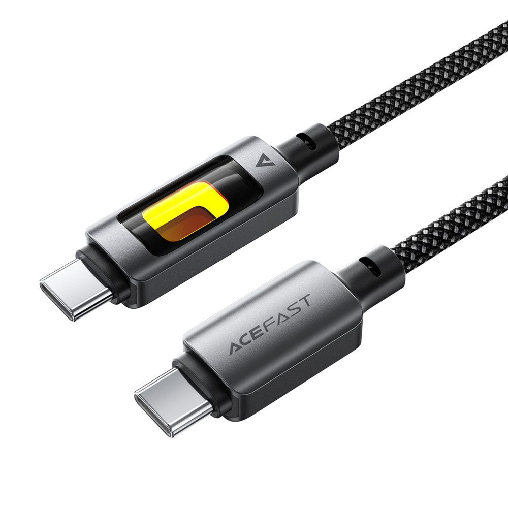 USB-C data- og ladekabel - USB-C Acefast C21-03, 60W, 1.2m, Svart