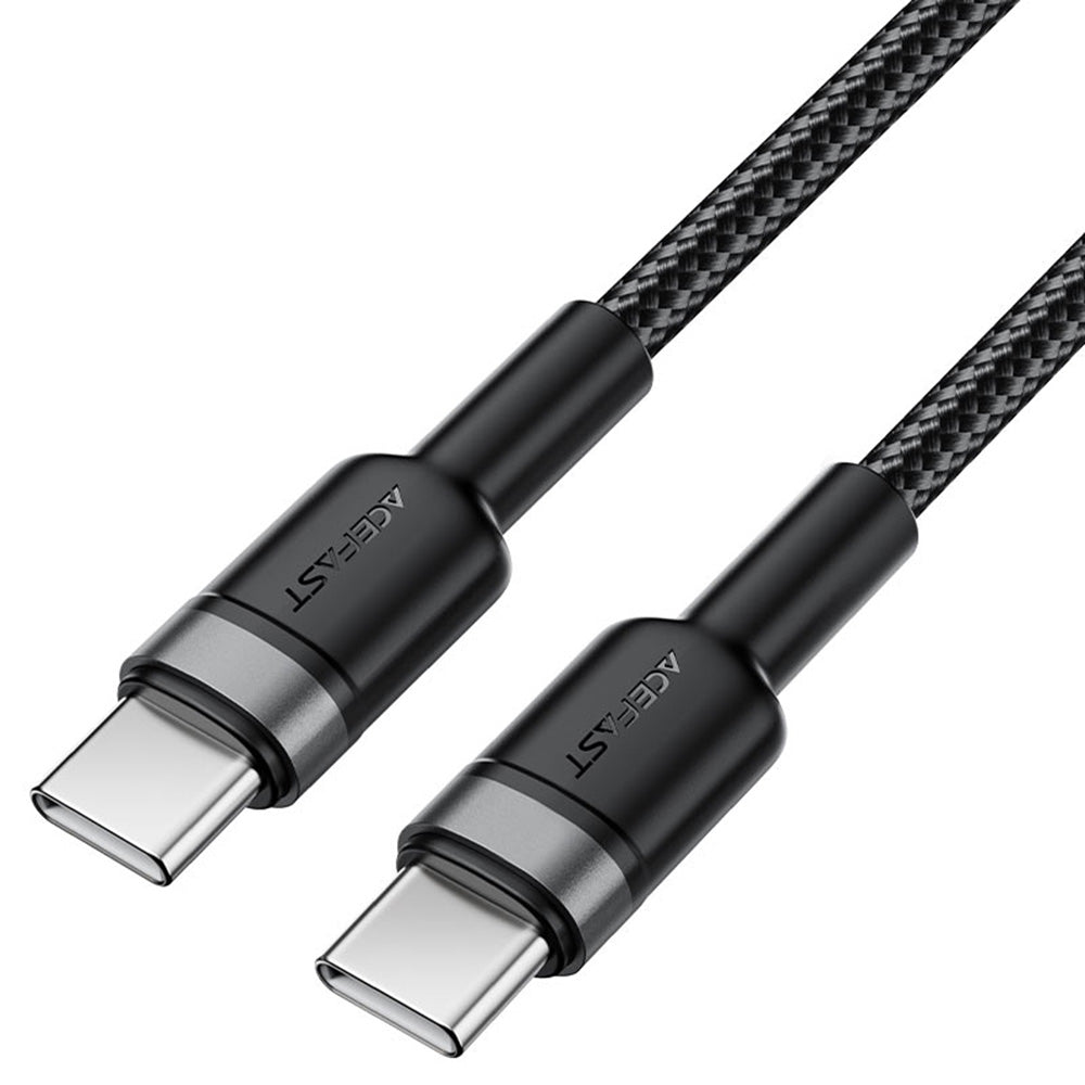Data- og ladekabel USB-C - USB-C Acefast C22-03, 60W, 1.2m, Svart