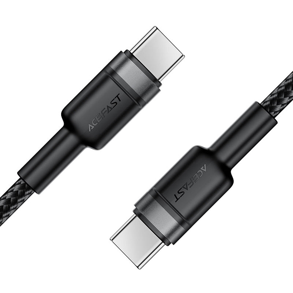 Data- og ladekabel USB-C - USB-C Acefast C22-03, 60W, 1.2m, Svart