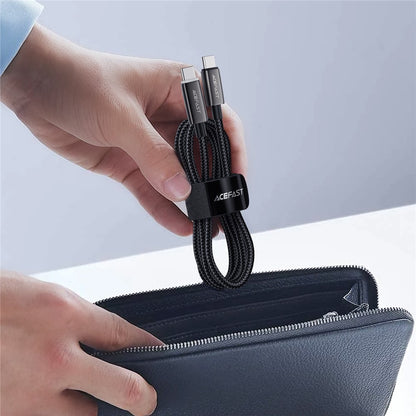 USB-C data- og ladekabel - USB-C Acefast C23-03, 60W, 1.2m, Svart
