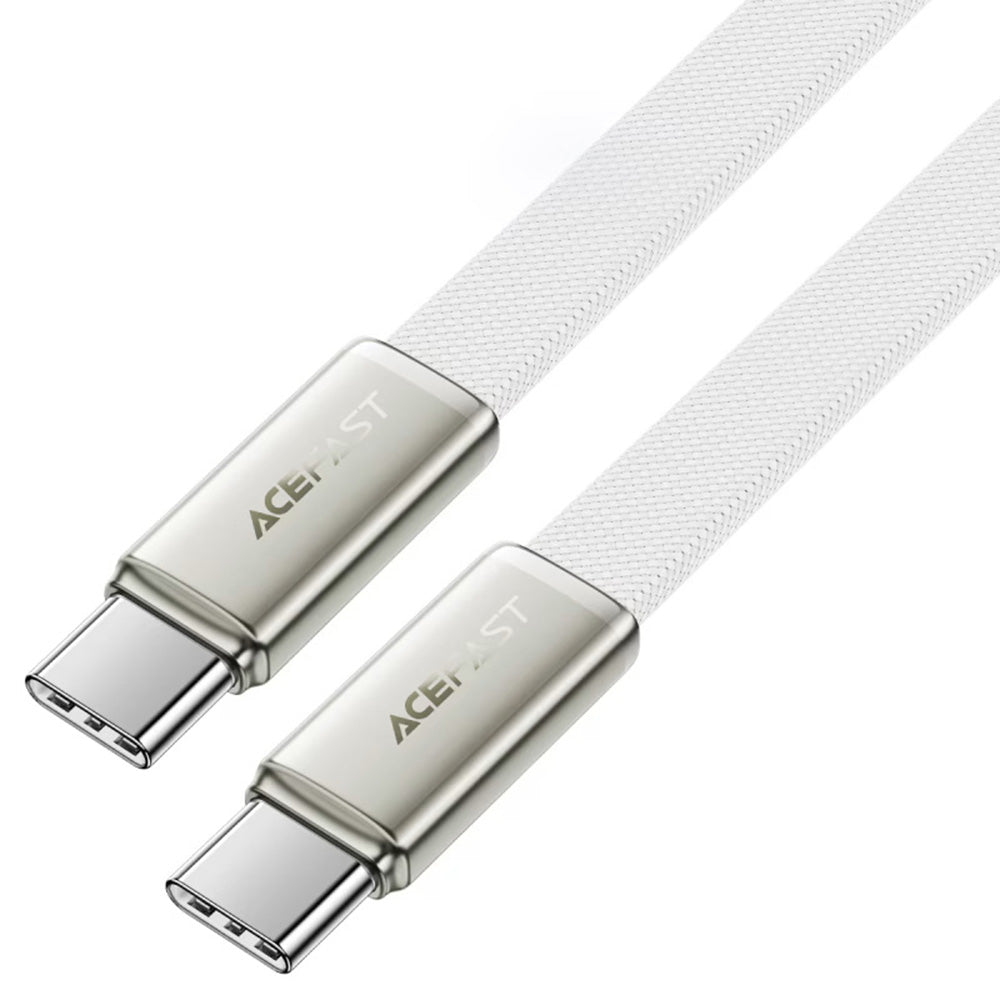 USB-C data- og ladekabel - USB-C Acefast C24-03, 60W, 1.2m, Hvit