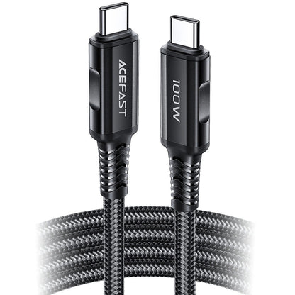 Data- og ladekabel USB-C - USB-C Acefast C4-03, 100W, 2m, Svart
