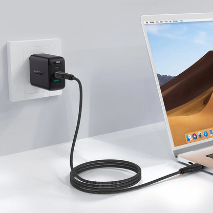 USB-C data- og ladekabel - USB-C Acefast C8-03, 60W, 1.2m, Svart