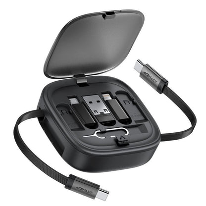 USB-C til USB-C data- og ladekabel Acefast Travel J3, 60W, 0.95m, Svart