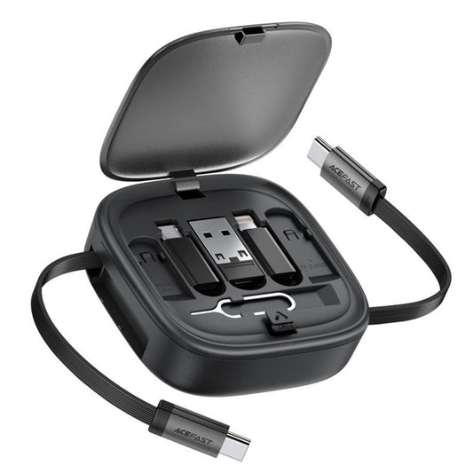USB-C til USB-C data- og ladekabel Acefast Travel J3, 60W, 0.95m, Svart