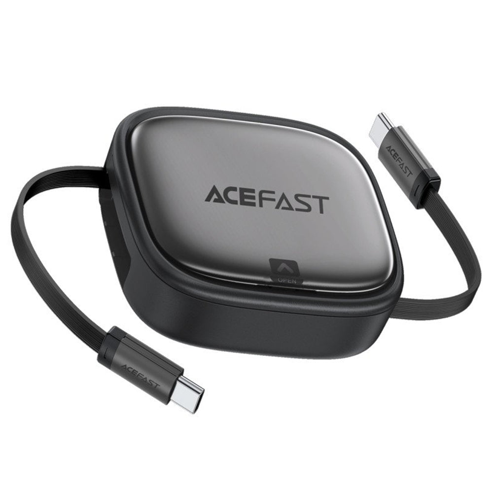 USB-C til USB-C data- og ladekabel Acefast Travel J3, 60W, 0.95m, Svart