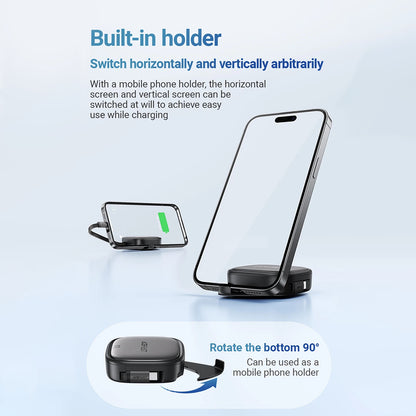USB-C til USB-C data- og ladekabel Acefast Travel J3, 60W, 0.95m, Svart