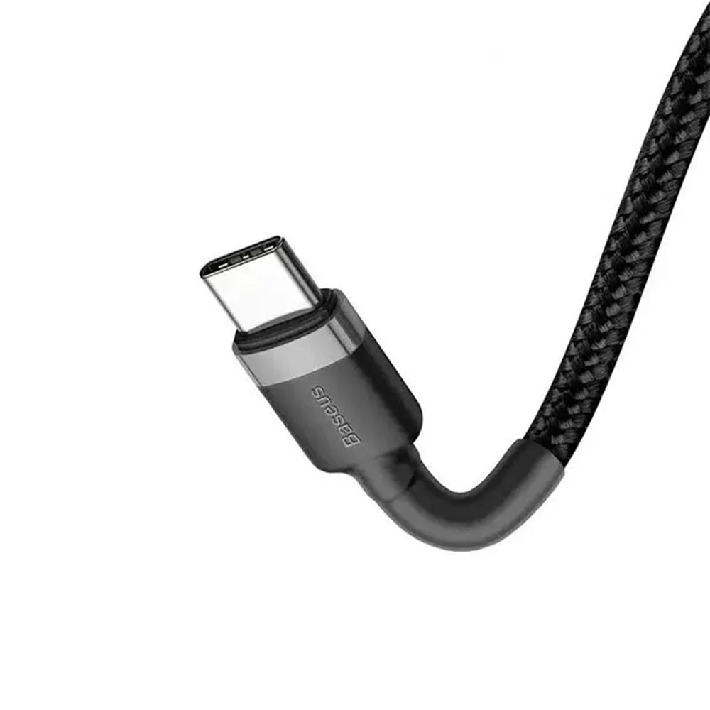 Data- og ladekabel USB-C - USB-C Baseus Cafule, 60W, 2m, sett med 2 stykker, Svart E0418501