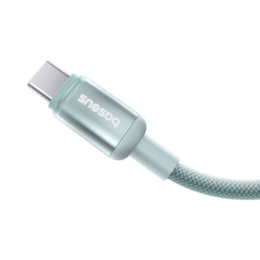 USB-C til USB-C Baseus Discolor data- og ladekabel, 100W, 2m, Blågrønn E0420703