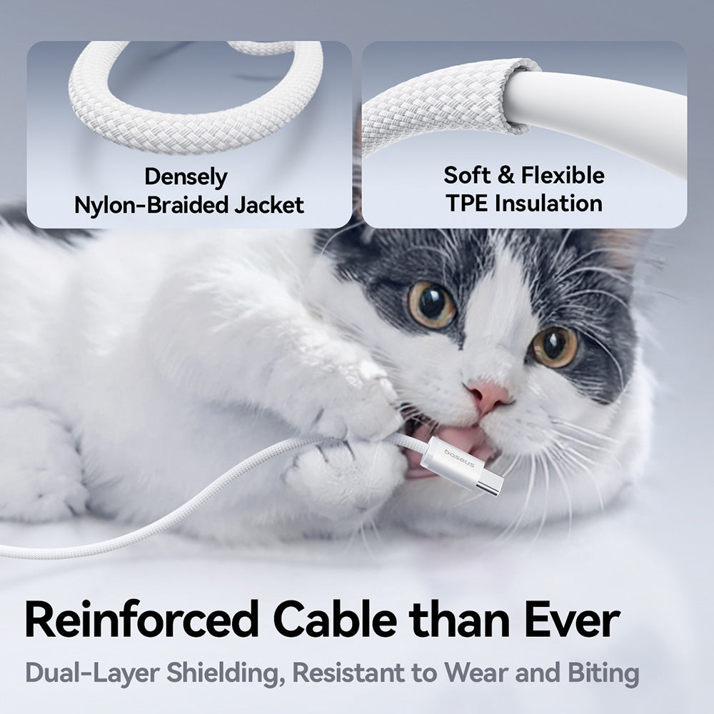 USB-C Data- og Ladekabel - USB-C Baseus Dynamic 4, 100W, 1m, Svart P10381400111-00