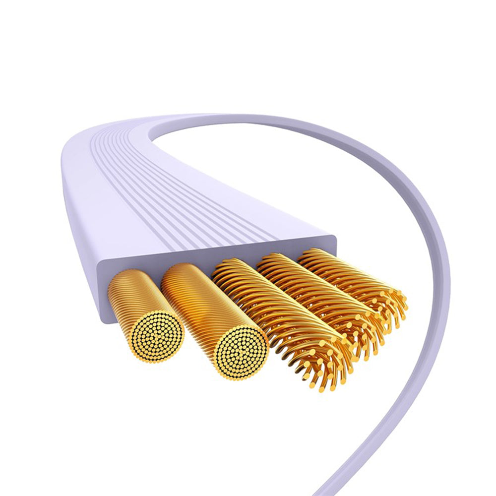 USB-C - USB-C Baseus Free2Draw Mini Retractable Data og Ladekabel, 100W, 1m, Lilla P10364500511-00