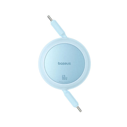 USB-C til USB-C Baseus Free2Pull Mini Retractable Data- og Ladekabel, 60W, 1m, Blå P10364500311-01