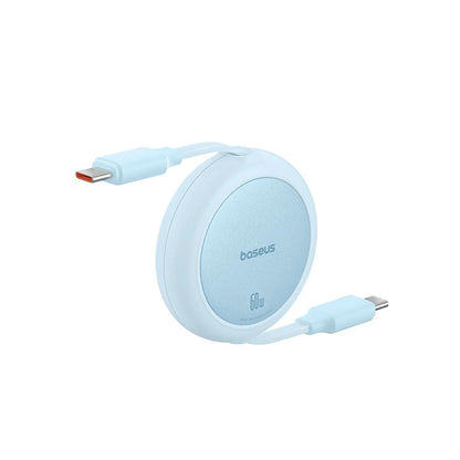 USB-C til USB-C Baseus Free2Pull Mini Retractable Data- og Ladekabel, 60W, 1m, Blå P10364500311-01