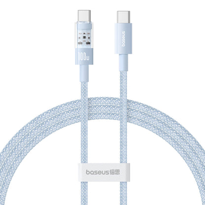 USB-C - USB-C Baseus Gem data- og ladekabel, 100W, 2m, Blå P10373000311-01