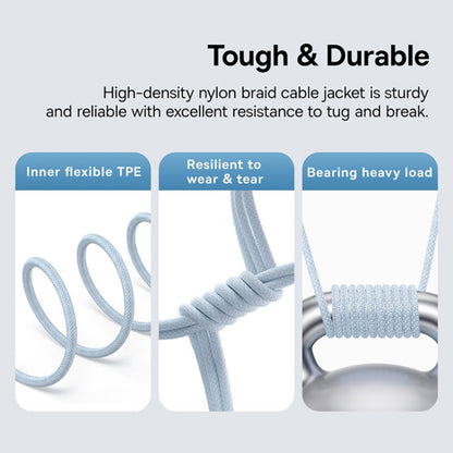 USB-C - USB-C Baseus Gem data- og ladekabel, 100W, 2m, Blå P10373000311-01