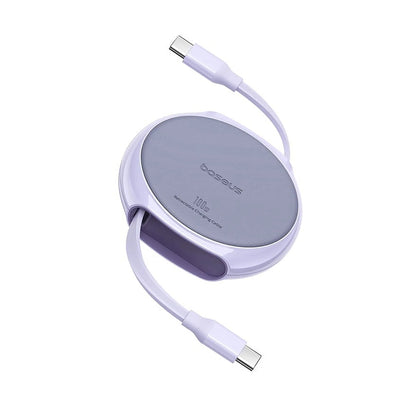 USB-C til USB-C Baseus Pathfinder Retractable Data- og Ladekabel, 100W, 1m, Lilla P10368400511-00