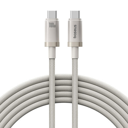 USB-C Data- og Ladekabel - USB-C Baseus Titanium, 100W, 2m, Sølv P10378100G21-01