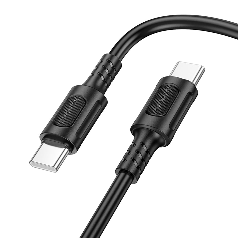 USB-C data- og ladekabel - USB-C Borofone BX111 Feliz, 60W, 1m, Svart