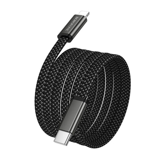 USB-C data- og ladekabel - USB-C Borofone BX124 Peace, 30W, 1m, svart