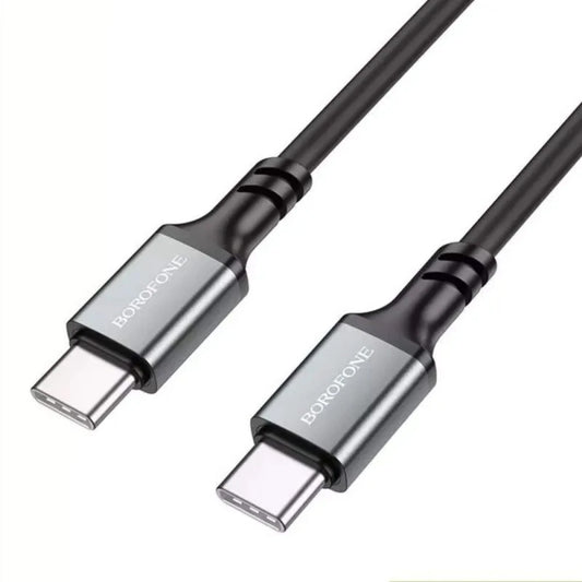USB-C data- og ladekabel - USB-C Borofone BX83, 60W, 1m, Svart