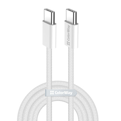 USB-C data- og ladekabel - USB-C ColorWay CW-CBPDCC061, 60W, 1m, Grå