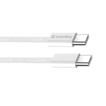 USB-C data- og ladekabel - USB-C ColorWay CW-CBPDCC061, 60W, 1m, Grå