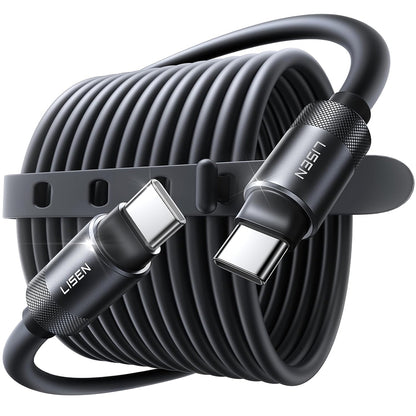 Data- og ladekabel USB-C - USB-C Lisen L115, 100W, 3m, Svart YL0125040001