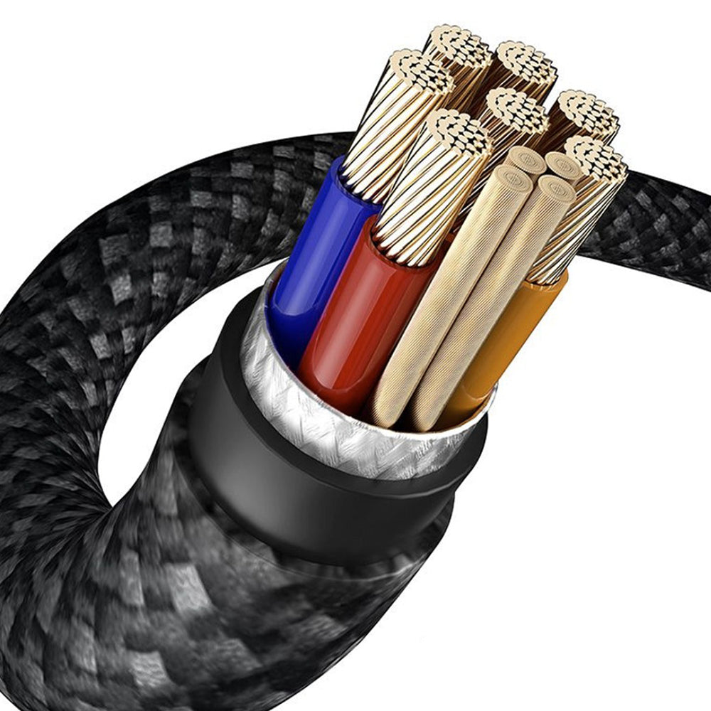 USB-C data- og ladekabel - USB-C Lito LD01, 60W, 1.2m, Svart