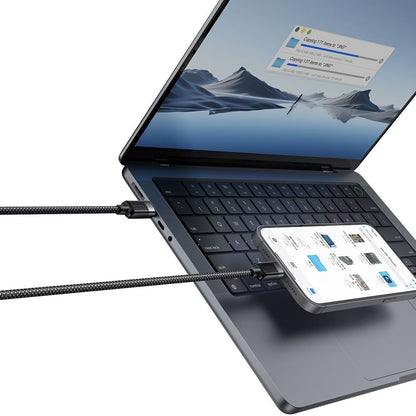 USB-C data- og ladekabel - USB-C McDodo CA-2000 Self Winding, 60W, 1.2m, Svart