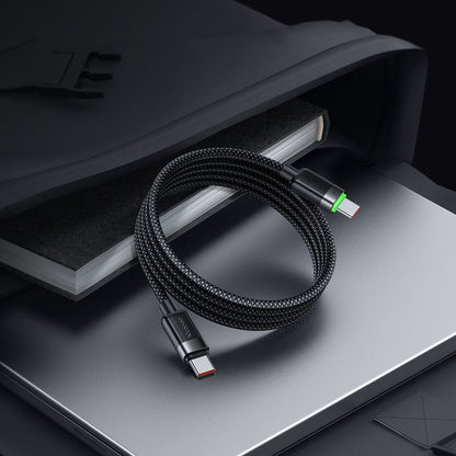 USB-C data- og ladekabel - USB-C McDodo CA-2000 Self Winding, 60W, 1.2m, Svart