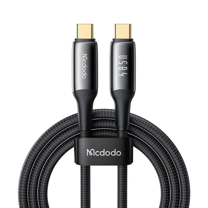 USB-C til USB-C data- og ladekabel McDodo CA-2990, 240W, 1.2m, Svart